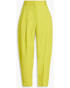 Stella McCartney Woven Tapered Trousers - Yellow