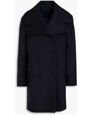 Officine Generale Helene Double-Breasted Wool And Cashmere-Blend Coat - Blue