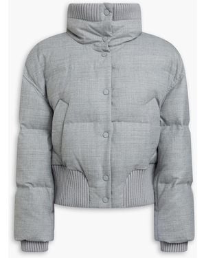 Theory Quilted Flannel Jacket - Grey