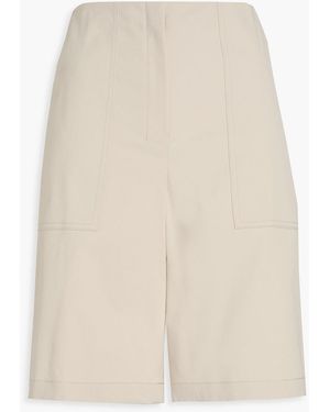 Theory Cotton-Blend Shorts - Natural