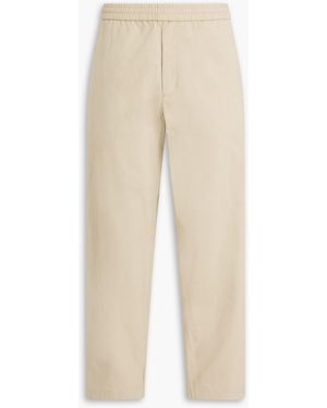 Officine Generale Cotton-Blend Trousers - Natural