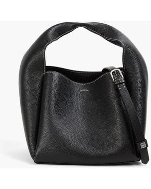 TOTEME Pebbled-Leather Bucket Bag - Black