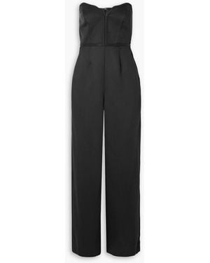Mara Hoffman Clara Strapless Tm Lyocell-twill Jumpsuit - Black