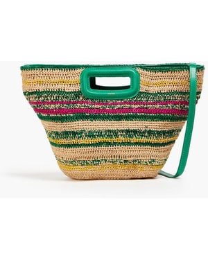 Maje Raffia Tote - Green