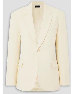 Nili Lotan Francoise Oversized Linen And Cotton-blend Blazer - Natural