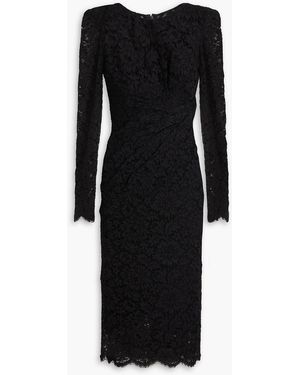 Dolce & Gabbana Corded Lace Dress - Black