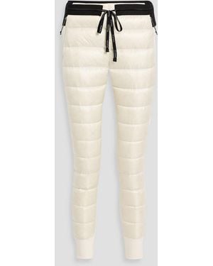 Holden Fleece-Paneled Quilted Shell Track Trousers - White