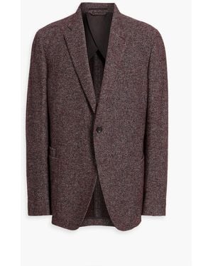 ZEGNA Tweed Blazer - Brown
