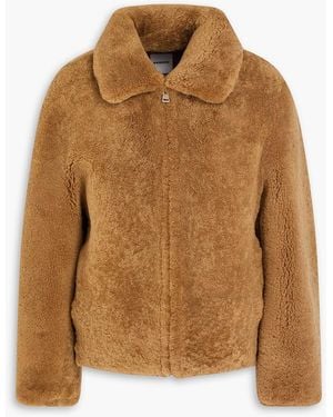 Sandro Shearling Jacket - Brown