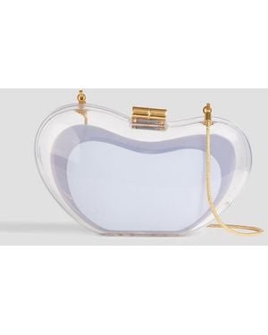 Jonathan Simkhai Clutch "shadow" aus acryl - Weiß
