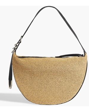 Rag & Bone Spire Straw Shoulder Bag - White