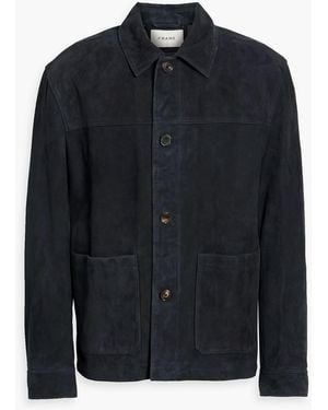 FRAME Suede Jacket - Blue