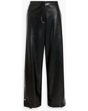 Stella McCartney Snap-Detailed Wide-Leg Pants - Black