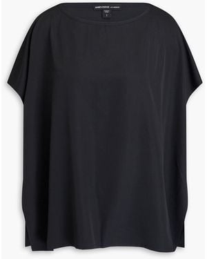 James Perse Oversized Woven Top - Black