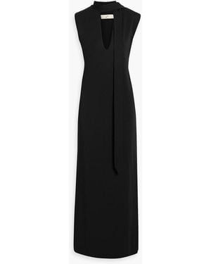 BITE STUDIOS La Nuit Scarf Cutout Crepe Maxi Dress - Black