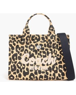 COACH Cargo Leopard-Print Canvas Tote - Multicolour