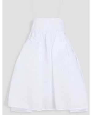 Cecilie Bahnsen Lisbeth Cloqué Dress - White