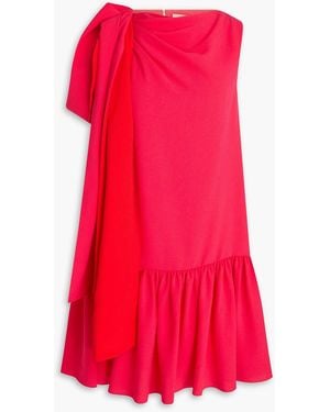 ROKSANDA Solenne Draped Crepe Mini Dress - Red