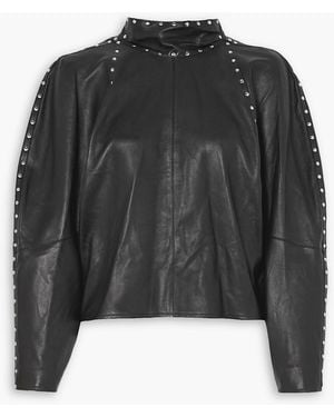 Isabel Marant Studded Leather Top - Black