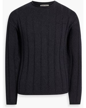 Alex Mill James Ribbed Cotton And Linen-Blend Sweater - Blue