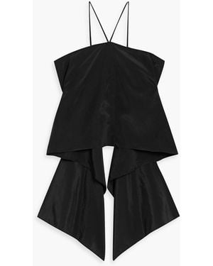 By Malene Birger Brinola Draped Taffeta Top - Black