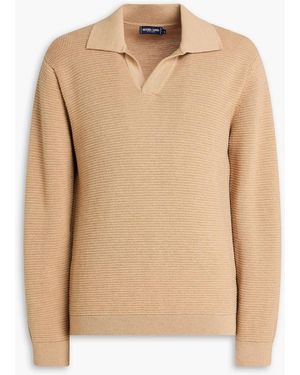 Frescobol Carioca Orlando Merino Wool Polo Jumper - Natural