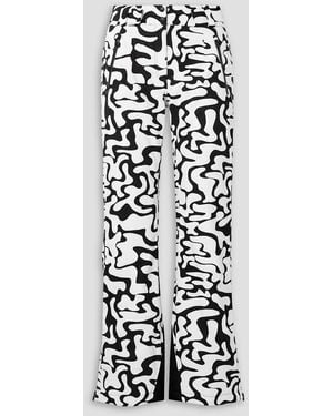 Aztech Mountain Ed Curtis Team Aztech Printed Padded Ski Pants - White
