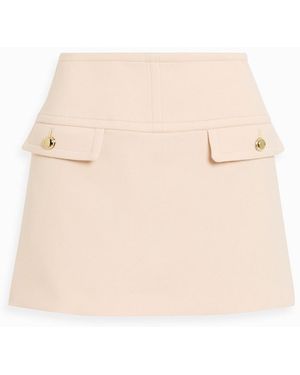 Tom Ford Wool-Blend Mini Skirt - Natural