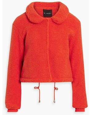 V BY MUUBAA Faux Shearling Jacket - Red