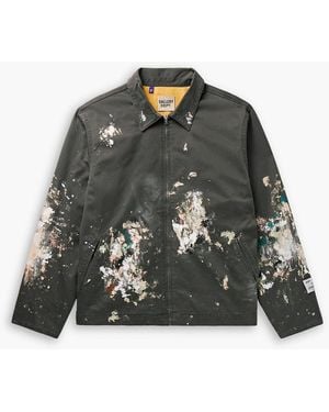 GALLERY DEPT. Montecito Paint-Splattered Cotton-Twill Jacket - Black