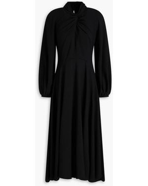 ROKSANDA Phaedra Twisted Crepe Midi Dress - Black