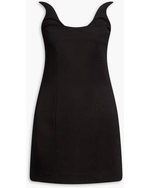 Coperni Disney Horn Strapless Crepe Mini Dress - Black