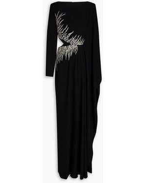 Zuhair Murad Cutout sequin-embellished cady gown - Schwarz