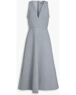 Emilia Wickstead Crepe Midi Dress - Grey