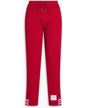 Thom Browne Track pants aus einer baumwollmischung - Rot