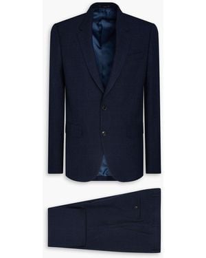 Paul Smith Checked Wool-Blend Tweed Suit - Blue