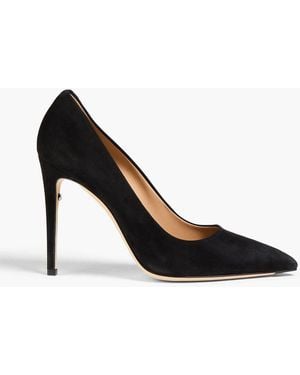 Ferragamo Ilary X5 Suede Court Shoes - Black