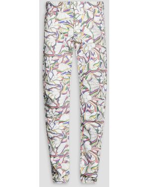 Isabel Marant Jack Skinny-Fit Printed Denim Jeans - White