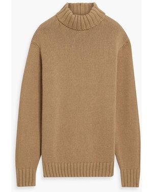 Helmut Lang Knitted Turtleneck Jumper - Natural