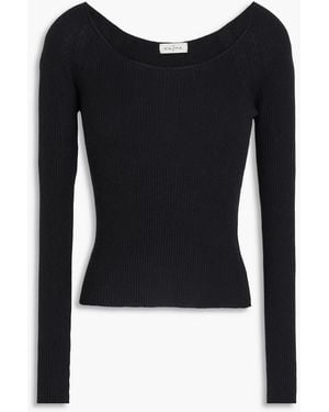 LeKasha Ribbed Cashmere Jumper - Black