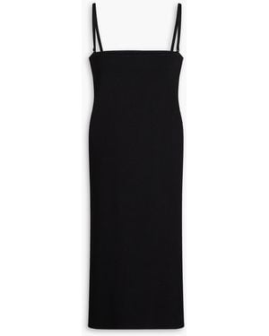 Another Tomorrow Strickkleid - Schwarz