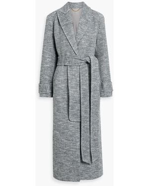 Victoria Beckham Tweed Coat - Grey