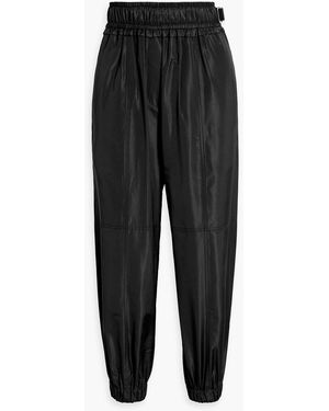 Proenza Schouler Cropped Shell Track Pants - Black