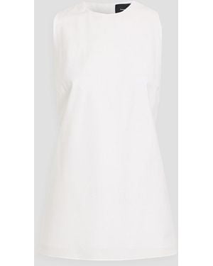 Simone Rocha Open-Back Bow-Detailed Cotton-Poplin Top - White