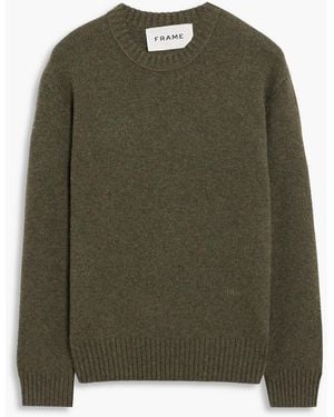 FRAME Mélange Cashmere Sweater - Green