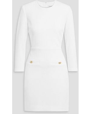 Veronica Beard Channing Cloqué Mini Dress - White