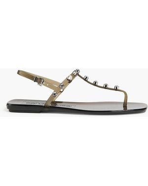 Sergio Rossi Studded Tpu Slingback Sandals - Black