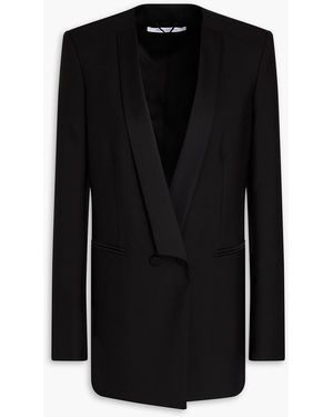 Another Tomorrow Wool Blazer - Black