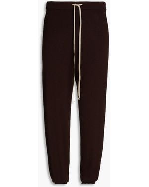 Rick Owens Cashmere-blend Joggers - Brown