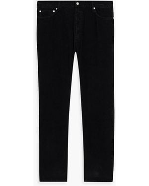 Officine Generale James Cotton-Corduroy Pants - Black